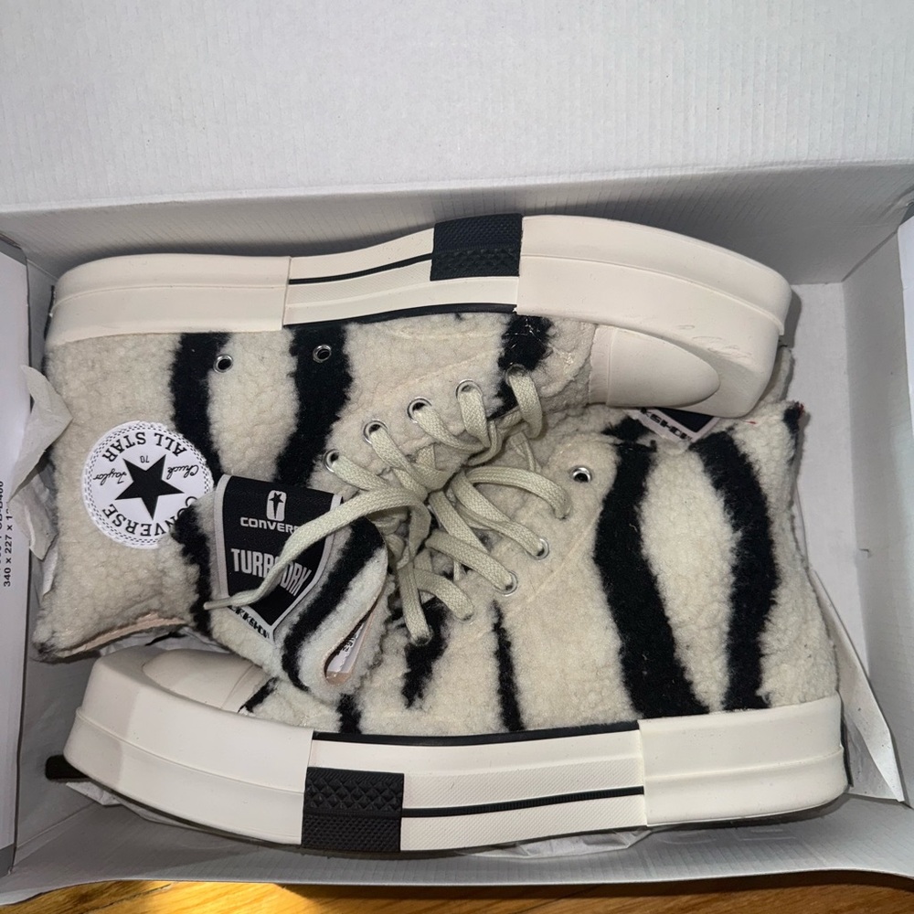 Rick Owen’s dark shadow Converse Zebra High-Tops